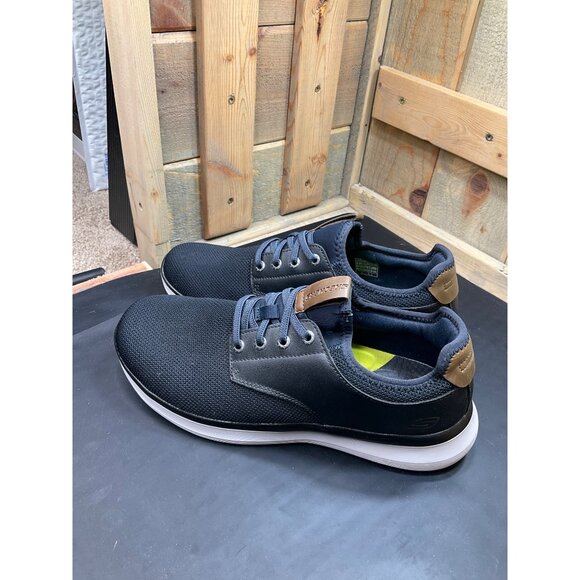 Skechers Mens Relaxed Fit Memory Foam 58817 Casual Sneakers Navy Size 9.5 - Picture 6 of 7